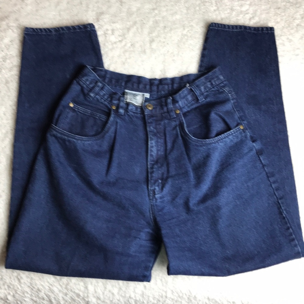 Vintage Bill Blass Pleated High Waist Mom Jean